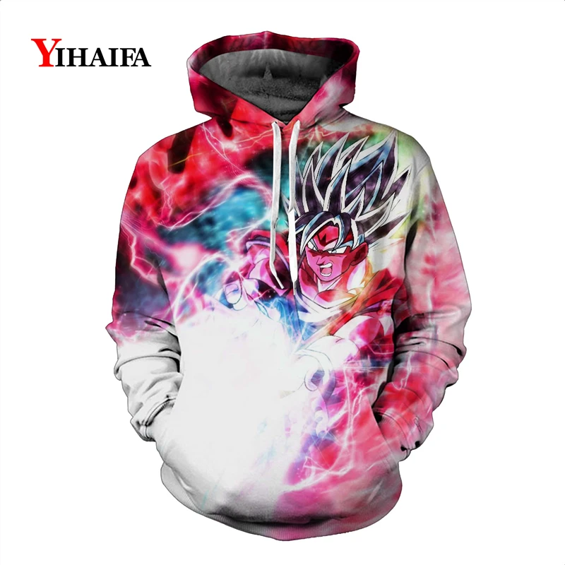

3D Sweatshirt Dragon Ball Z Mens Anime Hoodies Nebula Goku Graphic Print Pullover Tracksuit Unisex Casual Tops S-5XL