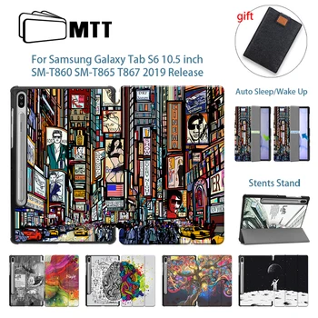 

MTT PU Leather Case For Samsung Galaxy Tab S6 10.5 inch 2019 SM-T860 T865 T867 Flip Stand Smart Cover Funda Auto Sleep/Wake Up