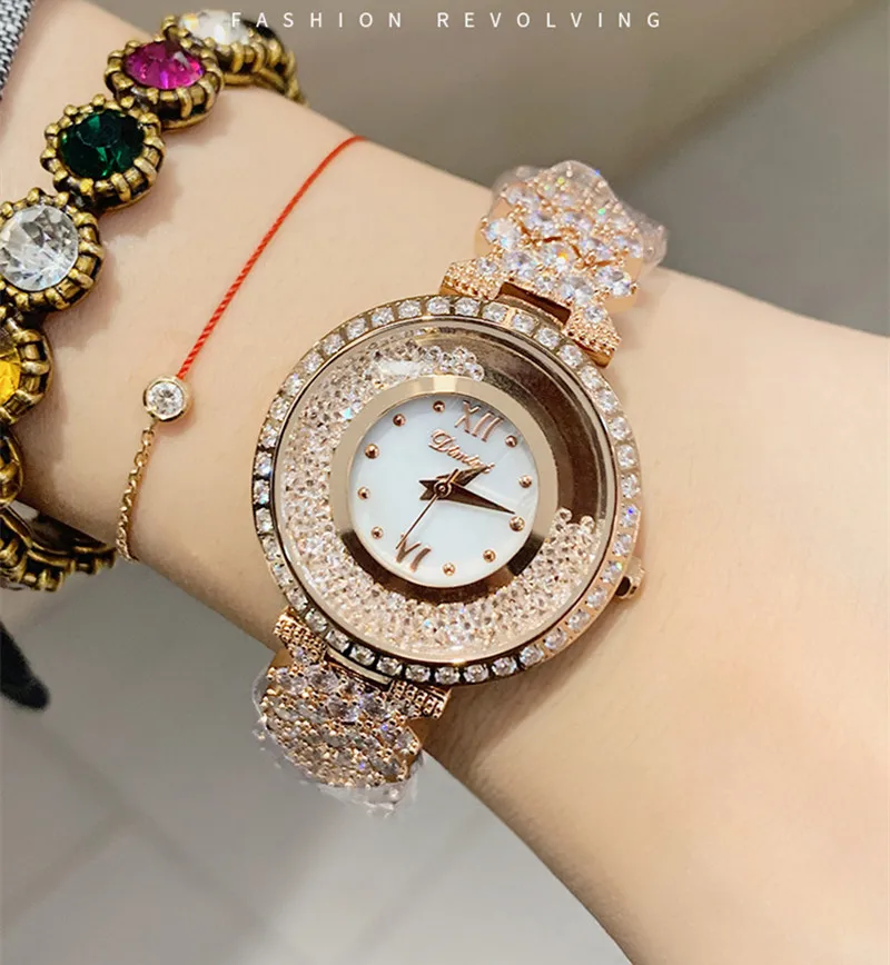 Новинка, женские часы из розового золота, деловые кварцевые часы, женские Роскошные наручные часы от ведущего бренда, женские часы montre femme