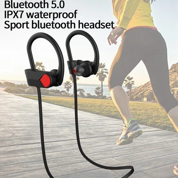

A3 Wireless Sports Earphones Waterproof Earhook Bluetooth 5.0 Waterproof IP7 Stereo Wireless Earphones Headsets