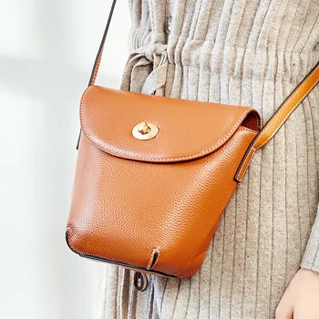 

New Women's Leather Bag Bag Women's New Soft Leather Shoulder Bag