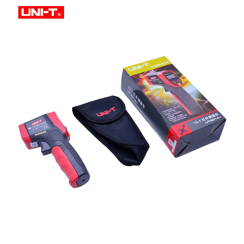 Non-Contact Temperature meter UNI-T UT301A+ UT302A+ UT303A+ Laser IR Infrared Thermometer infrared Temperature Gun LCD backlight