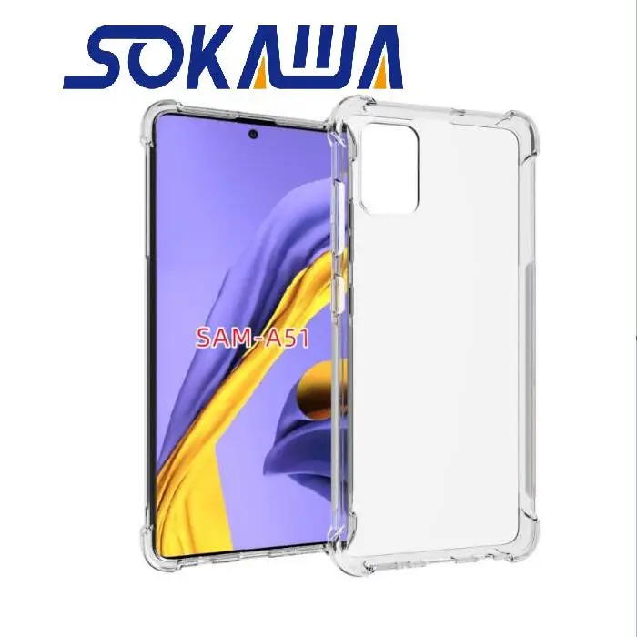 Для samsung Galaxy A51 и samsung A71 чехол+ закаленное стекло Прозрачный Мягкий ТПУ гелевый защитный чехол для телефона
