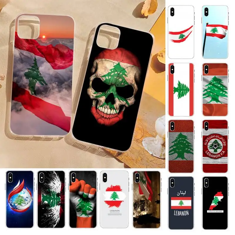 Чехол для телефона с ливанским флагом iPhone 13 8 7 6 6S Plus X 5S SE 2020 XR 11 12 pro XS MAX | Мобильные