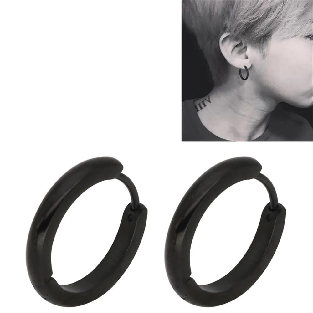 Женские серьги, модные ювелирные изделия, аксессуары из нержавеющей стали, ювелирные изделия для женщин, высокое качество, маленькие черные круглые серьги-гвоздики