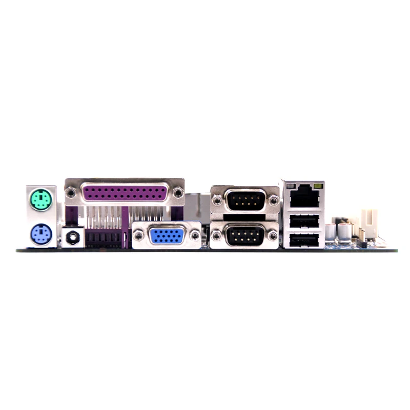 Дешевые celeron M cpu материнская плата Mini ITX 6 USB 2,0 Встроенная DDR2 1 Гб 2* COM 915GM+ ICH6 mBGA чипсет Промышленная материнская плата