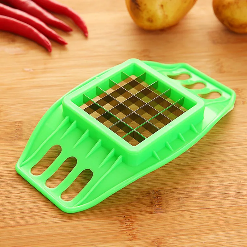 Stainless Steel Vegetable Potato Slicer Cutter Chopper Chips Making Tool Potato Cutting Fries Tool Kitchen Accessories