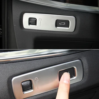 

For Volvo XC90 2015-2019, XC60 2018-2020 Matte Interior Headlight Switch Button Frame Decorative Trim 1PC Car Accessories