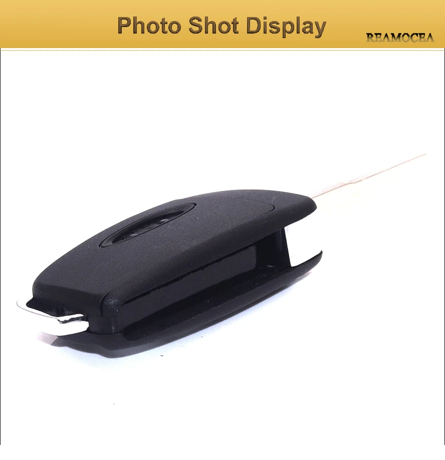 Reamocea 3 Button Modified Flip Folding Remote Key Flip Fob Shell  Fit For Ford Fiesta Focus Mondeo Galaxy Kuga S-Max C-Max 2010 (5)