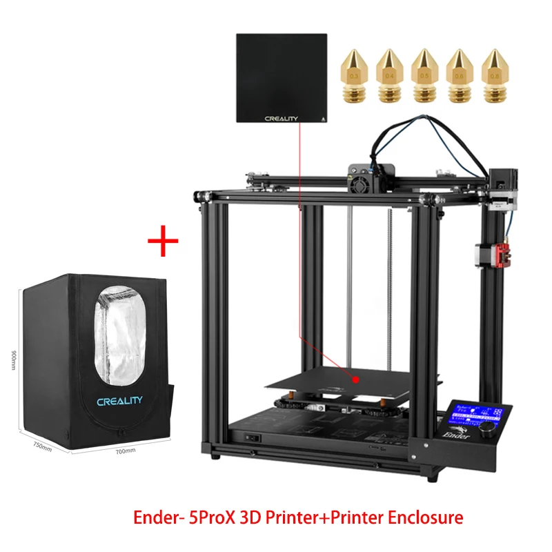 Creality Ender-5 Pro FDM 3D Printer with Silent Mainboard 2 Y-axis DIY 3D Printing Build Volume 220 x 220 x 300mm Extruder large 3d printer 3D Printers