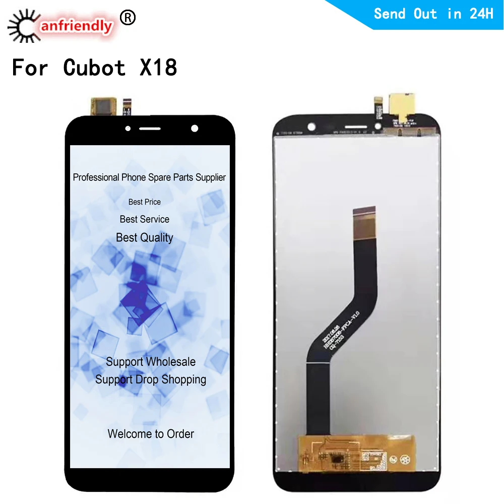 ЖК дисплей для Cubot X18 + сенсорная панель дигитайзер запасные части в сборе 5 7 дюйма