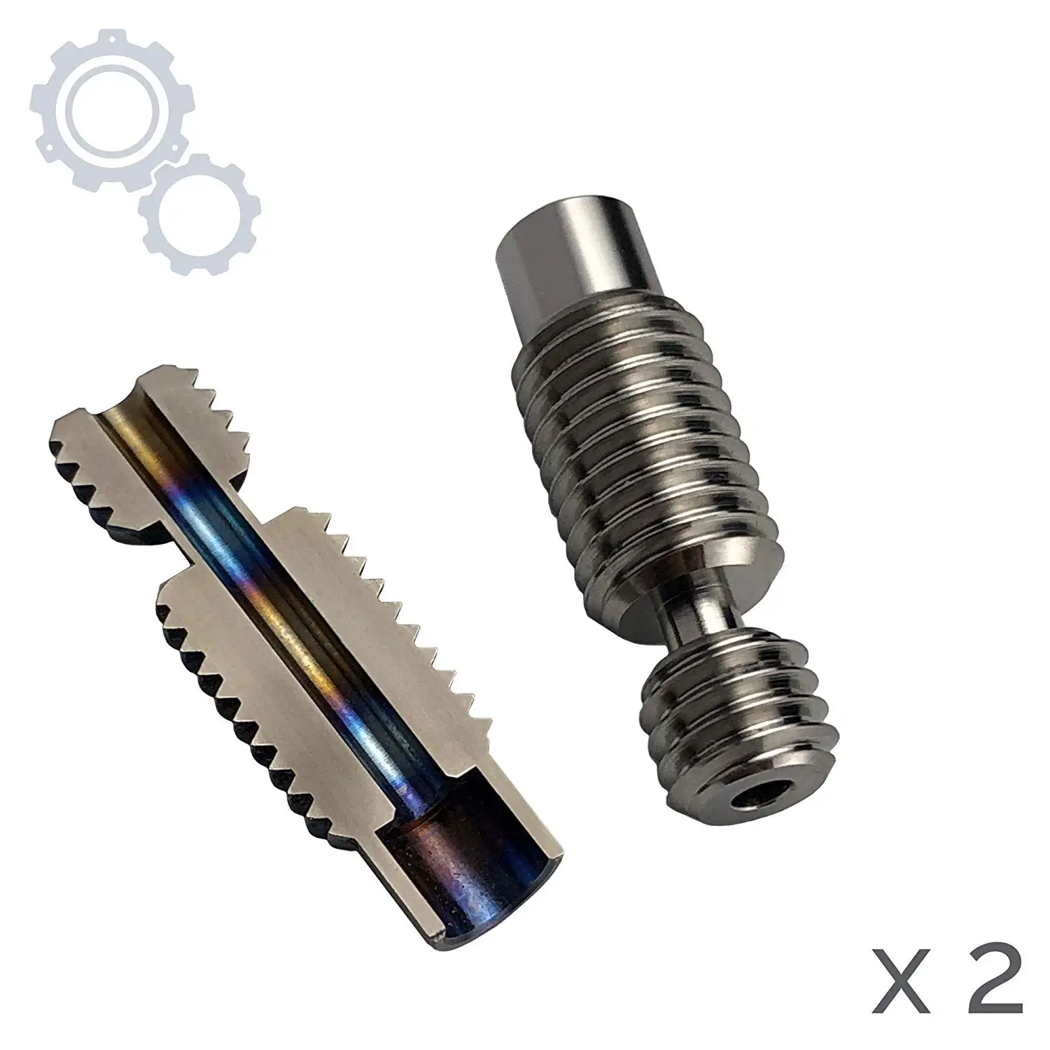 Funssor 2 шт. титановый терморазрыв V2.0 1 75 мм полностью металлический V6 hotend Titanium throat
