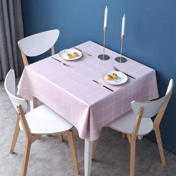 

PVC Waterproof simple Tablecloth Table Cloth Rectangular Plastic Dining Table Desk Cover home decoracion room decor