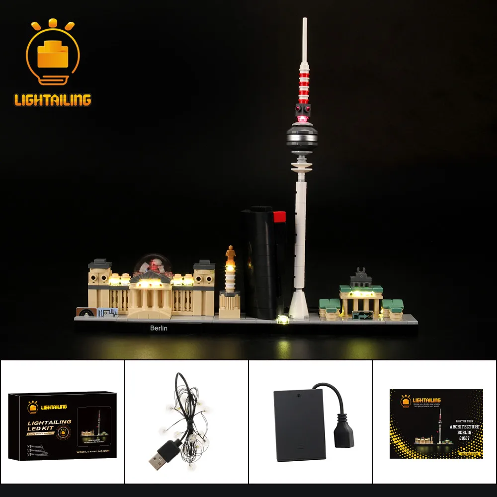 

LIGHTAILING LED Light Kit For Architecture Berlin Light Set Compatible With 21027 (NOT Include The Model)