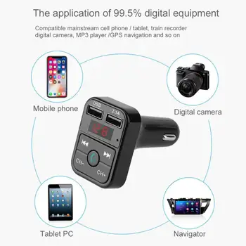 

Car Universal Bluetooth Hands-free Kit FM Transmitter LCD MP3 Player Car Electronics Radios USB Charger 2.1A Hands Free Universa