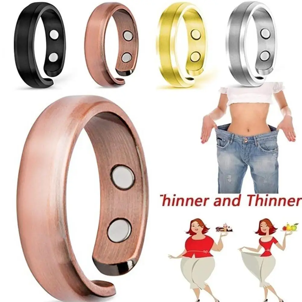 1PC Adjustable Magnetic Ring Therapy Magnet Opening Anti Rings Power Lose Weight Improve Sleep Health Care | Красота и здоровье