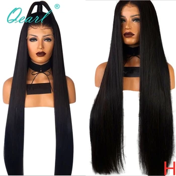 

Long Silky Straight Lace Front Wigs for Women Human Hair Wig Brazilian Remy Hair Pre Plucked Middle Part 13x4 150% 180% Qearl
