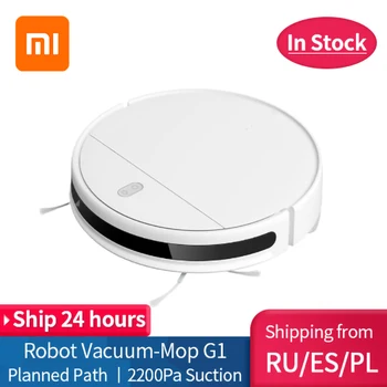 

New XIAOMI MIJIA Mi Sweeping Mopping Robot Vacuum Cleaner G1 for home cordless Washing 2200PA cyclone Suction Smart Planned WIFI