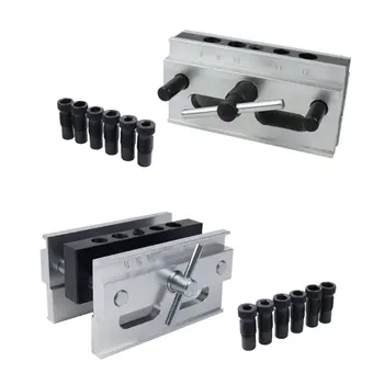 

Wood Board Connection Drilling Locator Wide Adjustment Range DIY Hole Locator Practical Woodworking Tools High Corrosion