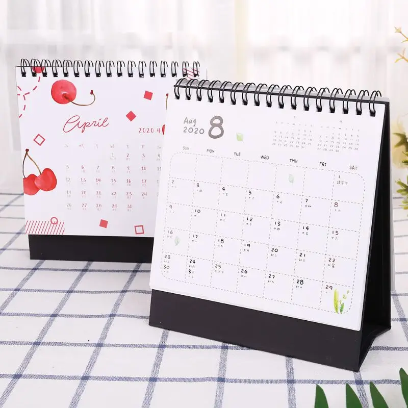 Настольная бумага с разноцветным рисунком, календарь с двойной катушкой, ежедневное расписание, настольный планировщик, годовой Органайзер