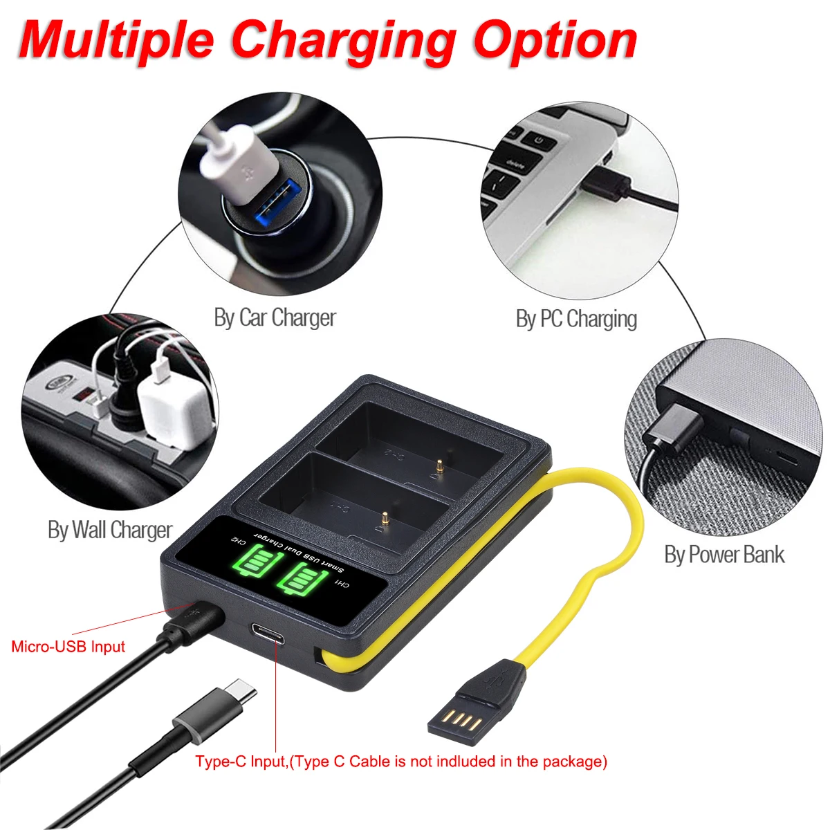 2000mAh EN-EL9 EN-EL9a EN EL9 EL9A Battery + Charger with Build-in USB for Nikon D3000 D5000 D40 D40x D60 Camera