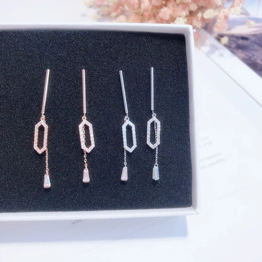 

2019 New Korean Elegant Temperament Simple Long Ladies Earrings Jewelry Earrings Women Fashion Accessories Gift