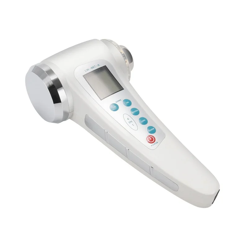 Günstige 1Mhz und 3Mhz Ultraschall Gesicht Massager 7 Farben LED Licht Gesichts Photon Ultraschall Therapie Hautpflege Körper Schlank anti Cellulite Schönheit