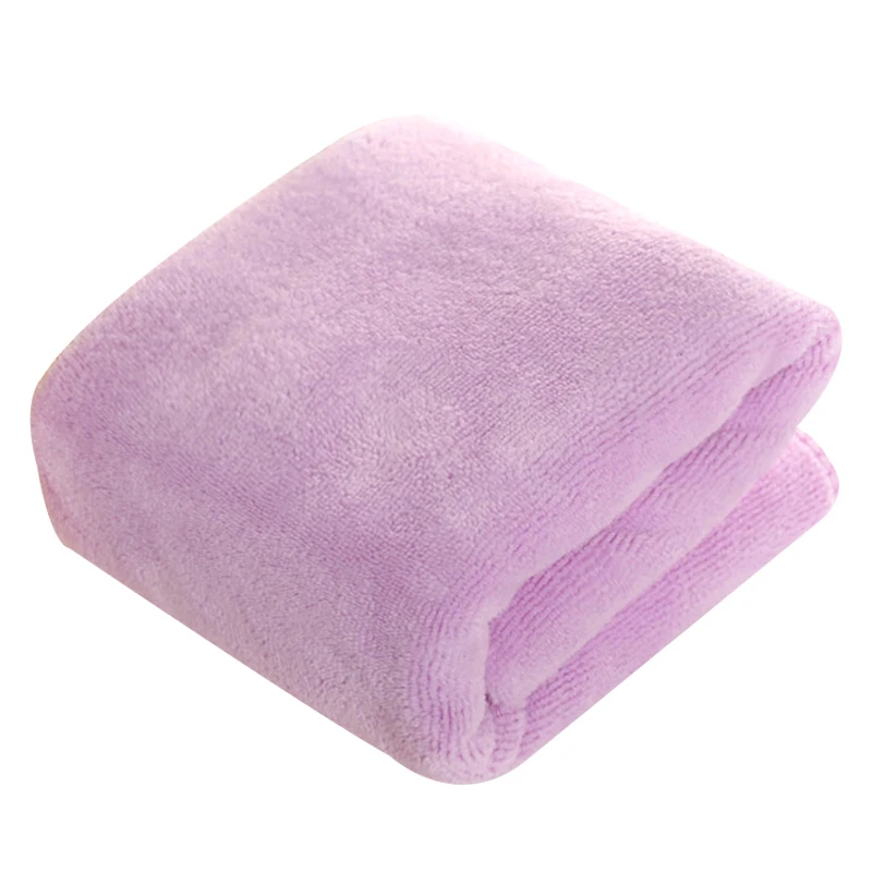 light purple Новое сушильное полотенце-тюрбан для волос, быстрое сильное поглощение воды, легкое сушильное полотенце VA88 - Цвет: light purple