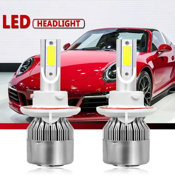 

Super Bright H11 Led Lamp H1 H3 H4 LED Headlight H7 H8 H9 H11 9005 HB3 9006 HB4 Car Light 12V C6 72W 6000K COB Hi Low Beam