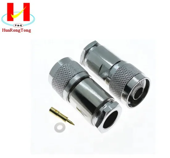 N Male Plug RF Coaxial Connector Clamp RG8 LMR400