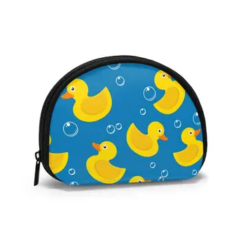 

Women WalletsZipper Small Wallet Short Credit Card Coin Purse FemaleYellow Rubber Duck And Bubbles