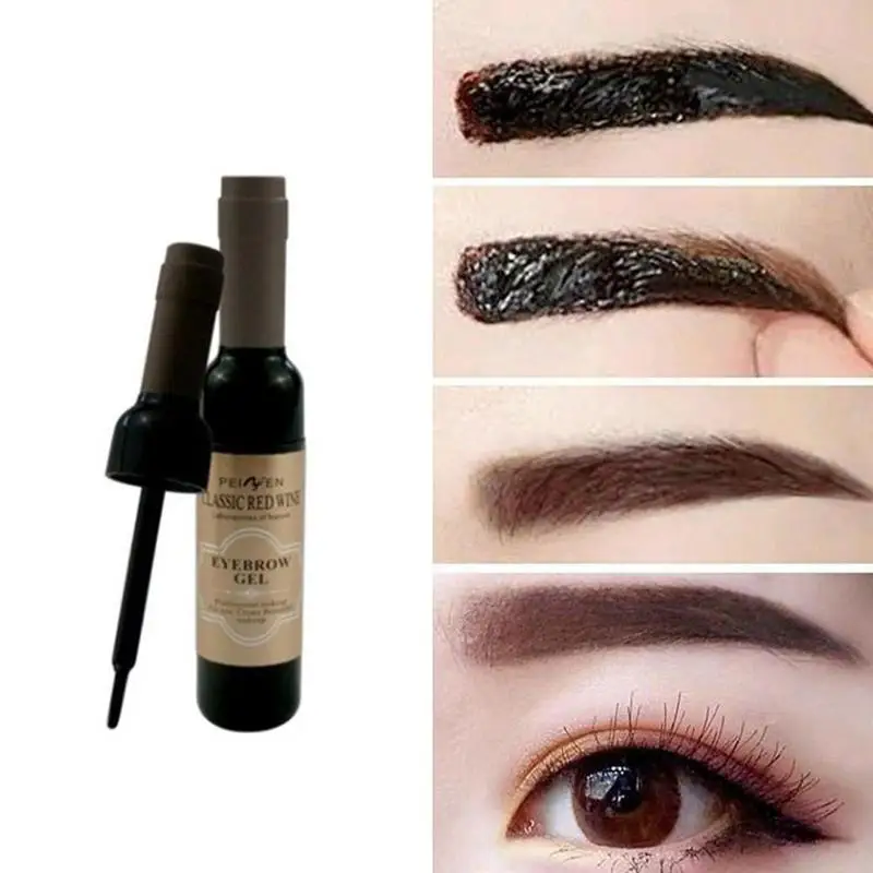 1pcs Eyebrow Gel Dye Eye Brow Tattoo Shadow Eyebrow Grey Coffee Brown Enhancers Natural Long Lasting Waterproof Woman