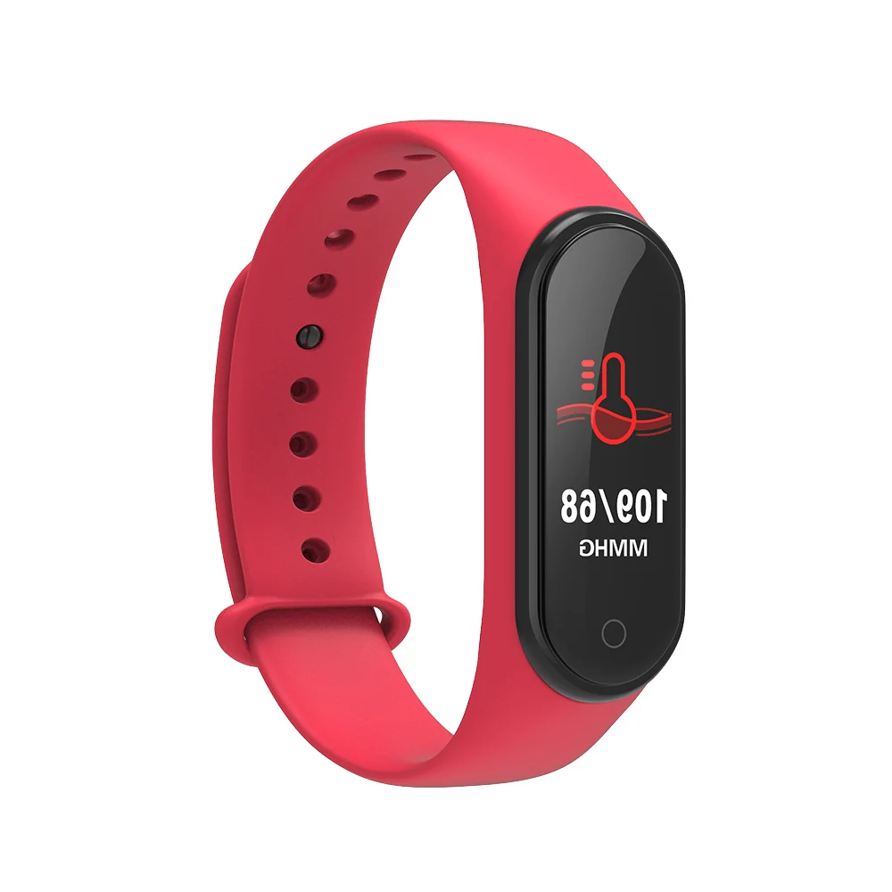 M4 умный Браслет фитнес-браслет цветной сенсорный экран браслет монитор сердечного ритма водонепроницаемый смарт-браслет PK Mi Band 3 Mi Band 4