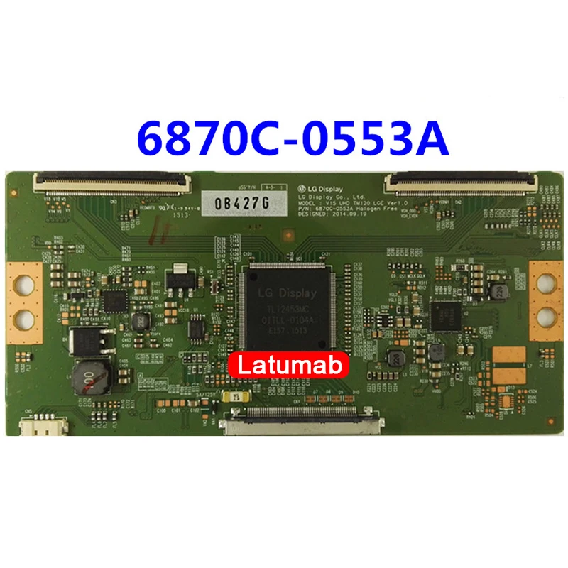 

Latumab Original T-Con Board 6870C-0553A Logic Board for LG V15 UHD TM120 LGE Ver 1.0