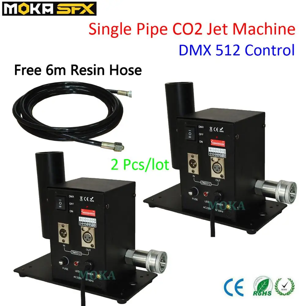 2 шт./лот оптовая продажа DMX 512 стационарная Co2 струйная машина с эффектом сухого