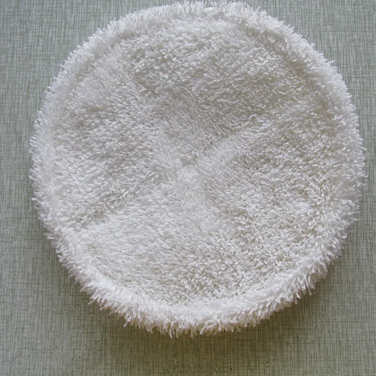 8.6 Inch Bissell Circle Shark Steam Mop Replacement Pad Stripes Pure White Cloth Mop Replacement Pad