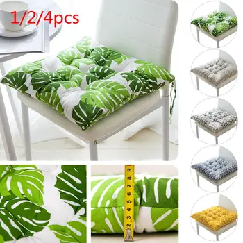 

1/2/4pcs Home Office Decor Seat Chiar Cushion Printed Office Bar Chair Back Seat Cushions Sofa Pillow Buttocks Chair Cushion