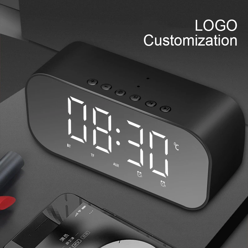 CHYI мини портативный Bluetooth динамик беспроводной BT бас-динамики стерео Hifi звуковая система будильник Громкий динамик для смартфонов