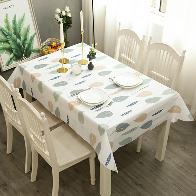 Country Style Table Cloth Pvc Tablecloth Washable Waterproof Oilproof Rectangular Table Cover