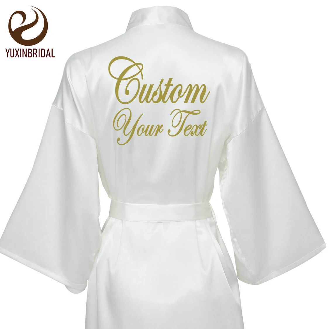 personalised silk robe