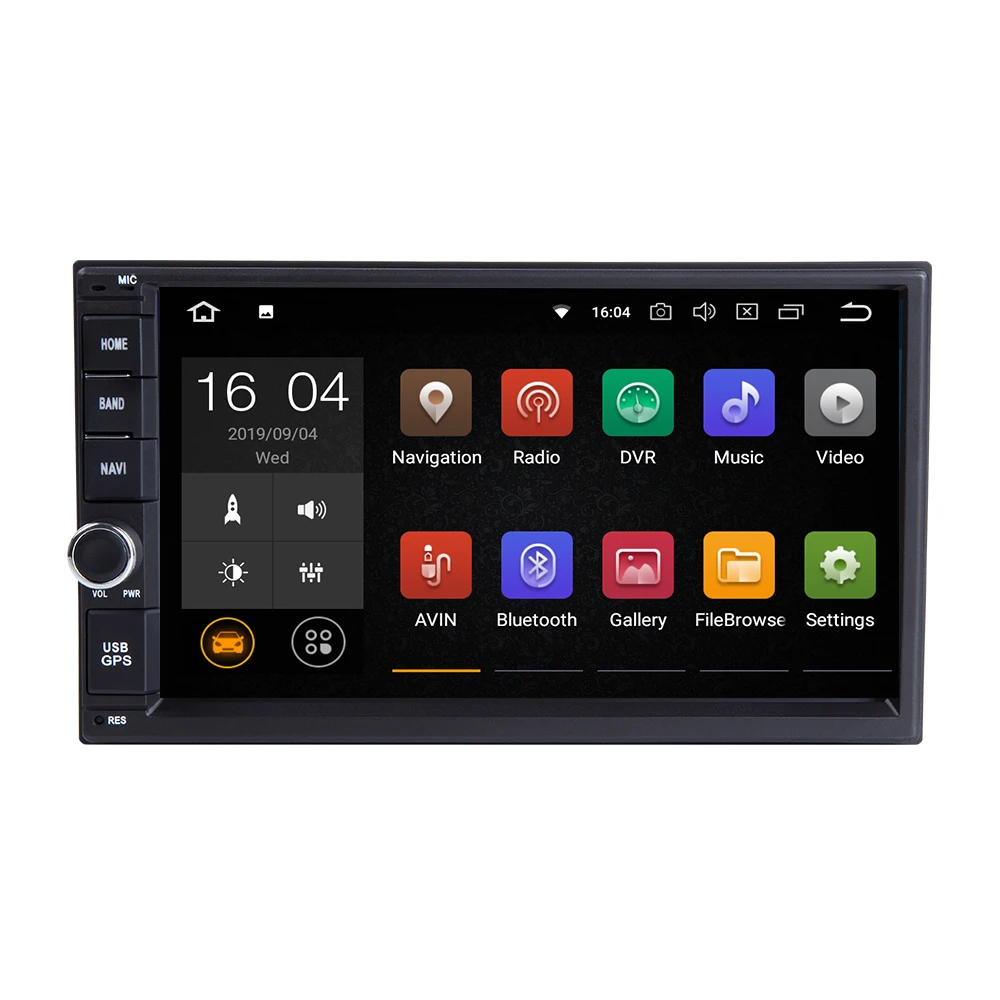 2 din Android 9,0 Автомобильный Универсальный мультимедиа для Nissan Note Qashqai Xtrail Juke Almera головное устройство стерео радио gps навигация 2 Гб