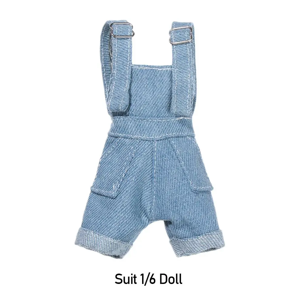 Fashion Suspenders Trousers Outfit Set for 1/6 BJD FR SD Doll Clothes Accessories
