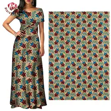 Анкара Африканский воск настоящий голландский ткань Африка принты ткань полиэстер высокое качество Швейные Платья материал 6 ярдов FP6244