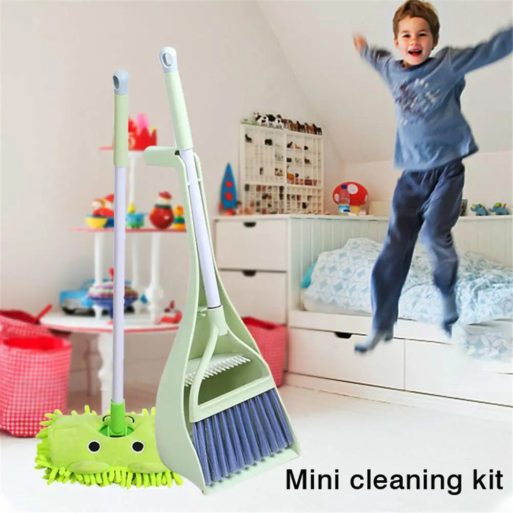 Детские чистящие инструменты Швабра Метла Совок малыша чистящий набор для гостиной кухни