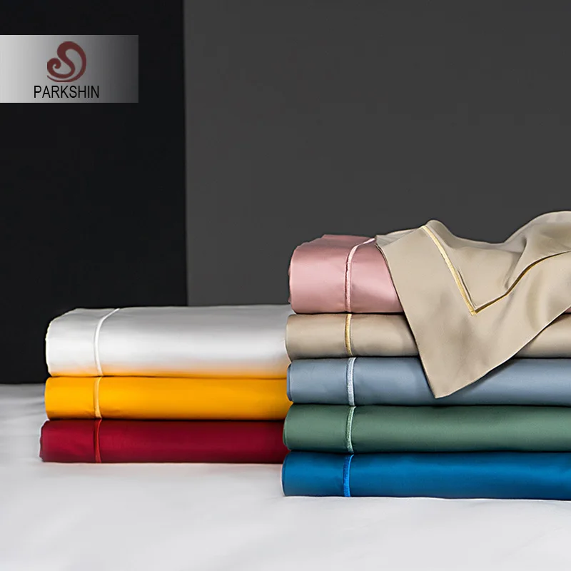 

Parkshin100% Silk Pillowcase Luxury Decorative Cover Pillow Case 48X74CM Size Home Textiles Solid Color Bedding Pillow Cover
