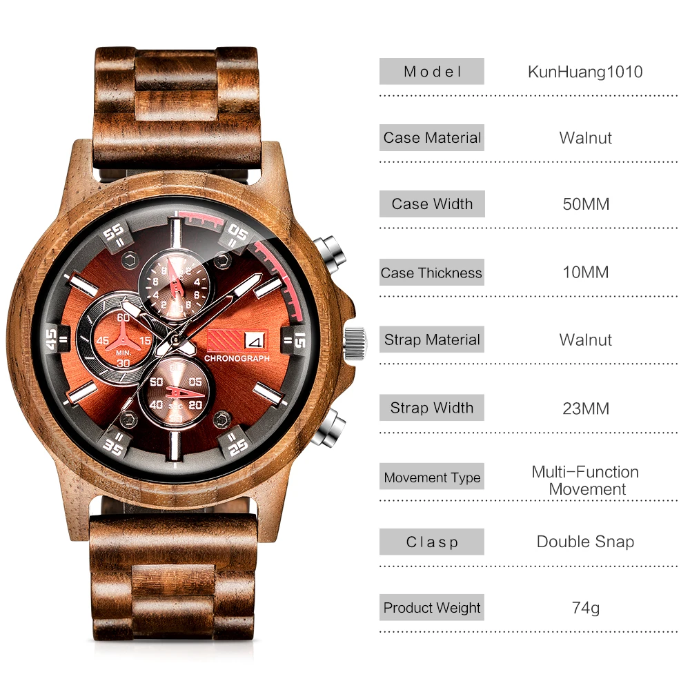 Vintage Skeleton Full Wood Watch Male Unique Trianlge Face Hollow Transparent Men Women Wooden Wrist Watches Minimalist Clock