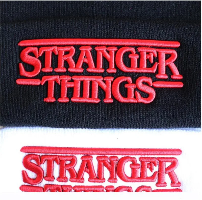 Esihou Hot Movie Stranger Things Knitted Hat Embroidery Fashion Black Keep Warm Wool Cap Autumn Winter Gift -Zentai shop online Hae79f842889d4468af9a18590bb9e70a1.jpg