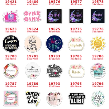 

2020 new arrival Free shipping 30 pcs/package printed resin planar flat-back resins for Hair Bow Decoration PR19421