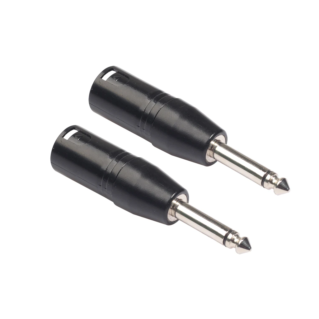 XLR 3 Pin штекер 6,35 6,5 моно-штекер, мм штекер 2 полюса Адаптер для микрофона черный REXLIS 1 шт 2 шт 10 шт
