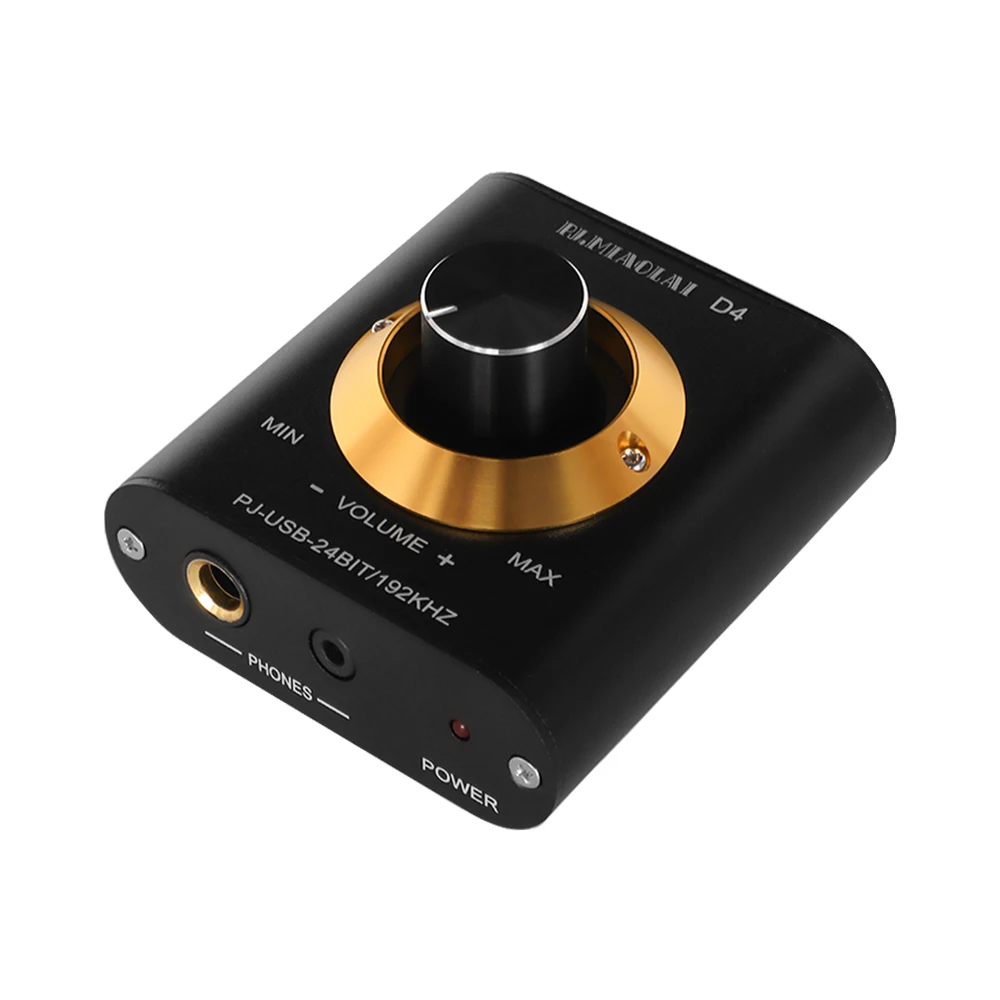 PJ.MIAOLAI Mini HIFI Audio USB Decoder DAC CM6642 Headphone Amplifier External Sound Card 24Bit/192kHz USB Input RCA Output Amp
